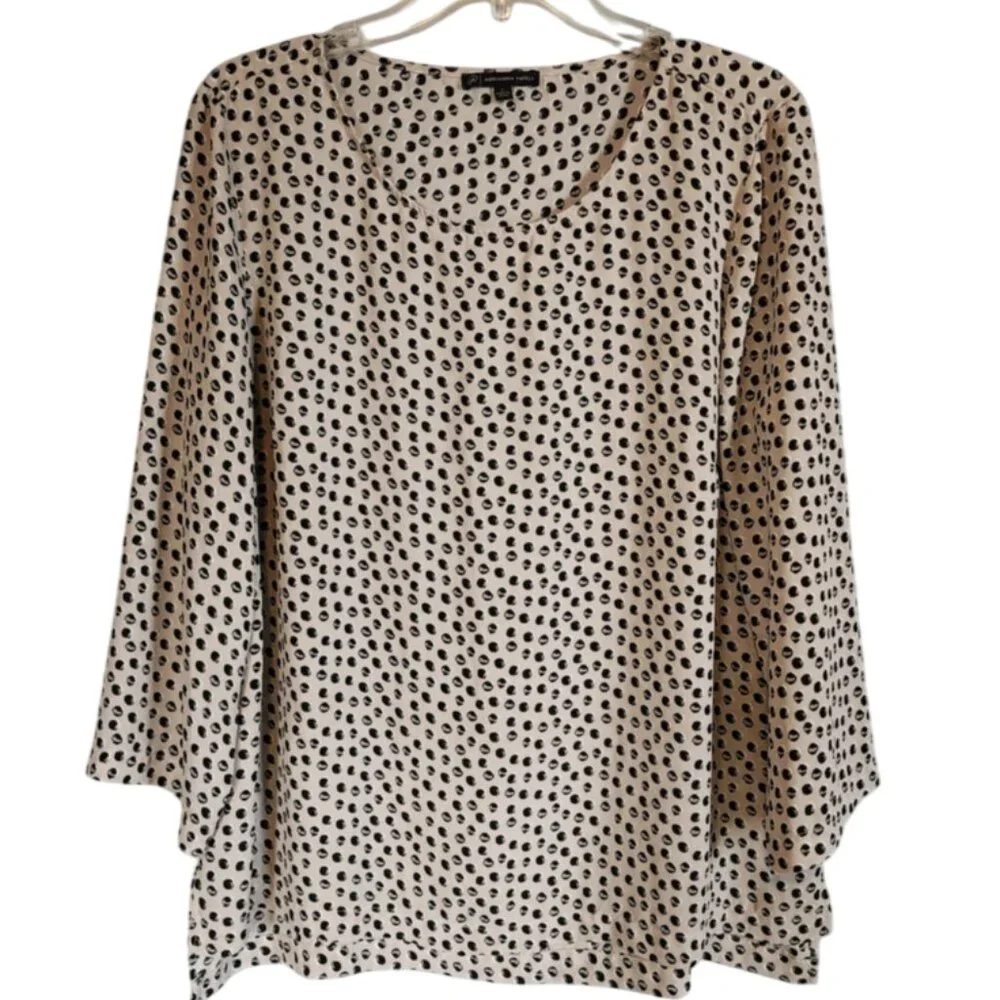 EUC Adrianna Papell Scoop Neck Blouse - Picture 1 of 4